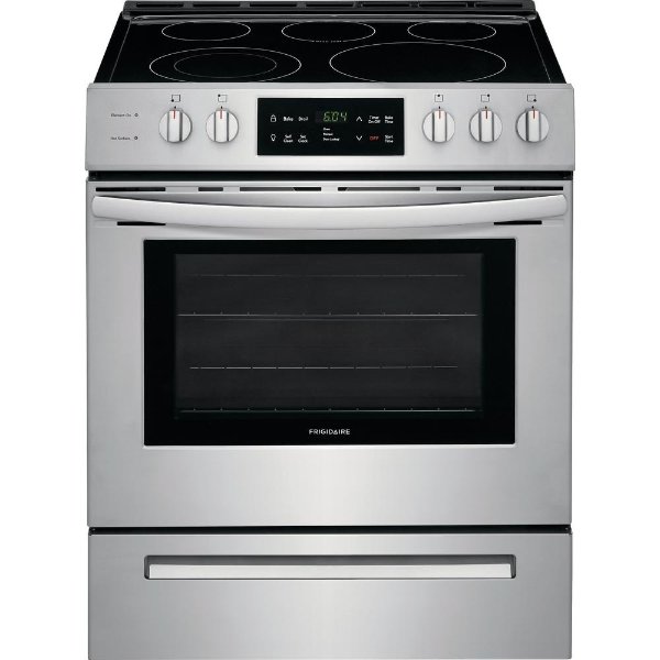 30 in. 5.0 cu. ft. Single Oven Electric Range with Self-Cleaning Oven in Stainless Steel