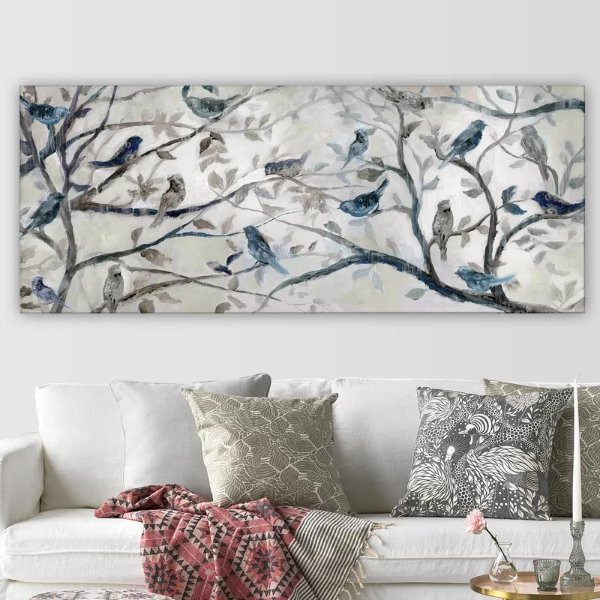 'Morning Chorus' Graphic Art Print on Wrapped Canvas
