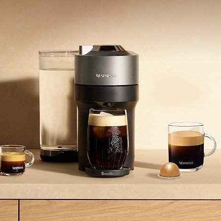 Vertuo POP+ Deluxe Coffee and Espresso Machine by Breville, Titan