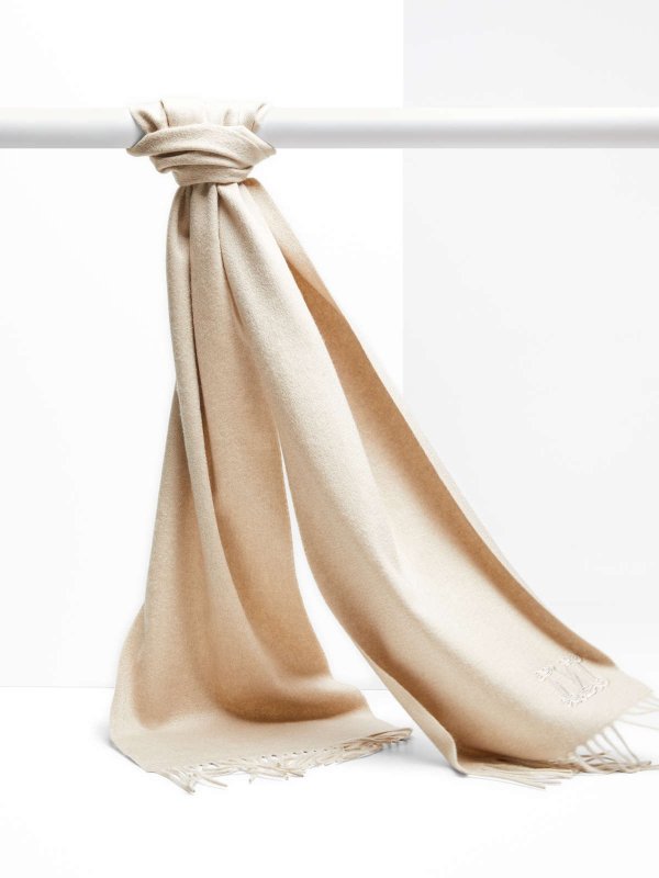 Cashmere scarf, albino -