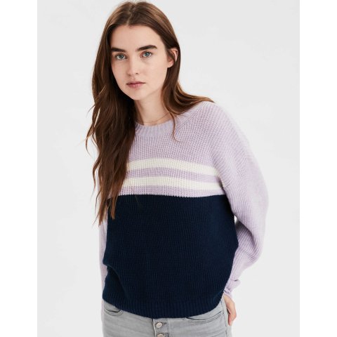 ae oversized softest crew neck sweater