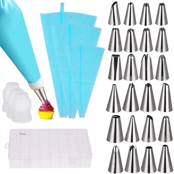 Vastar Cake Decorating Supplies Kit - 30 in 1 and 24Pcs