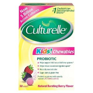Kid's Culturelle Probiotic Bursting Berry Chewable Tablets - 30 Count 
