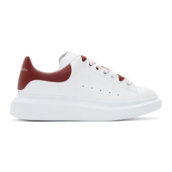 - White & Red Degrade Oversized Sneakers