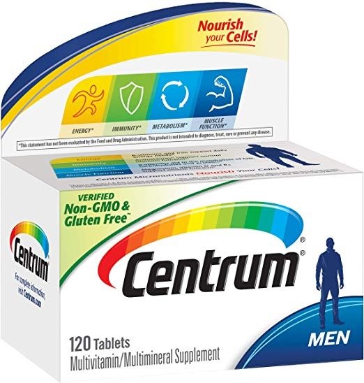Men (120 Count) Multivitamin / Multimineral Supplement Tablet, Vitamin D3