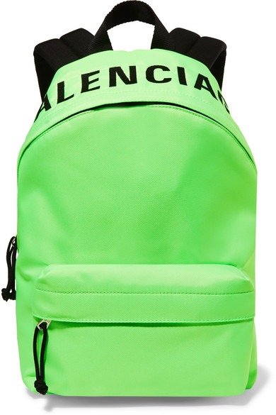 Wheel neon embroidered shell backpack