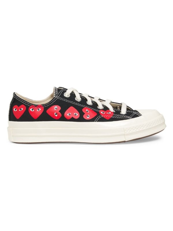 CdG PLAY x Converse Women's Chuck Taylor All Star Heart Low-Top Sneakers