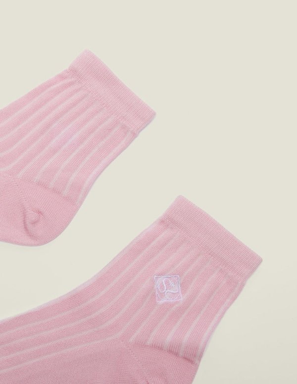 Embroidered Cotton Socks