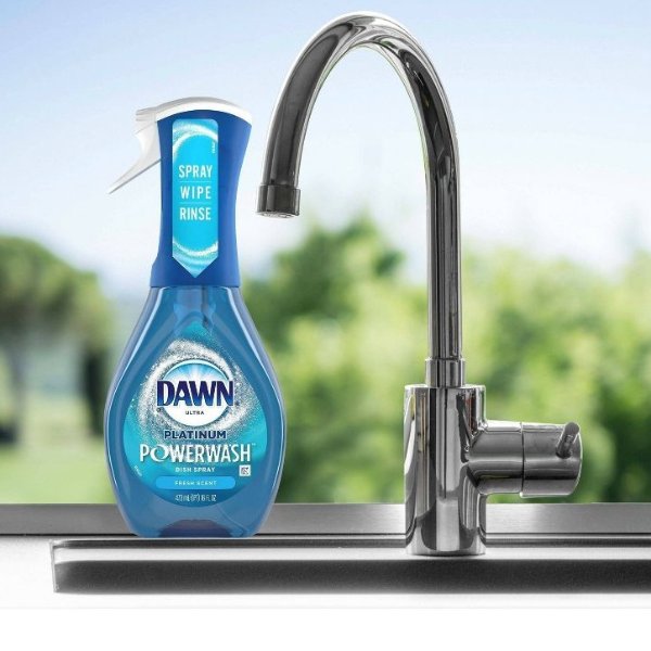 Platinum Powerwash Dish Spray, Dishwashing Soap - Fresh Scent - 16oz