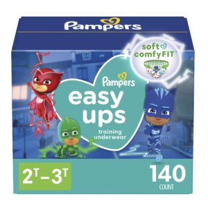 Pampers Easy Ups Boys & Girls Potty Training Pants - Size 2T-3T, One Month Supply (140 Count)