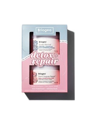 detox + repair scalp shampoo + hair repair mask