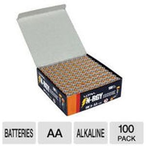 Ultra N-RGY AA Alkaline Batteries 1.5v 100 Pack