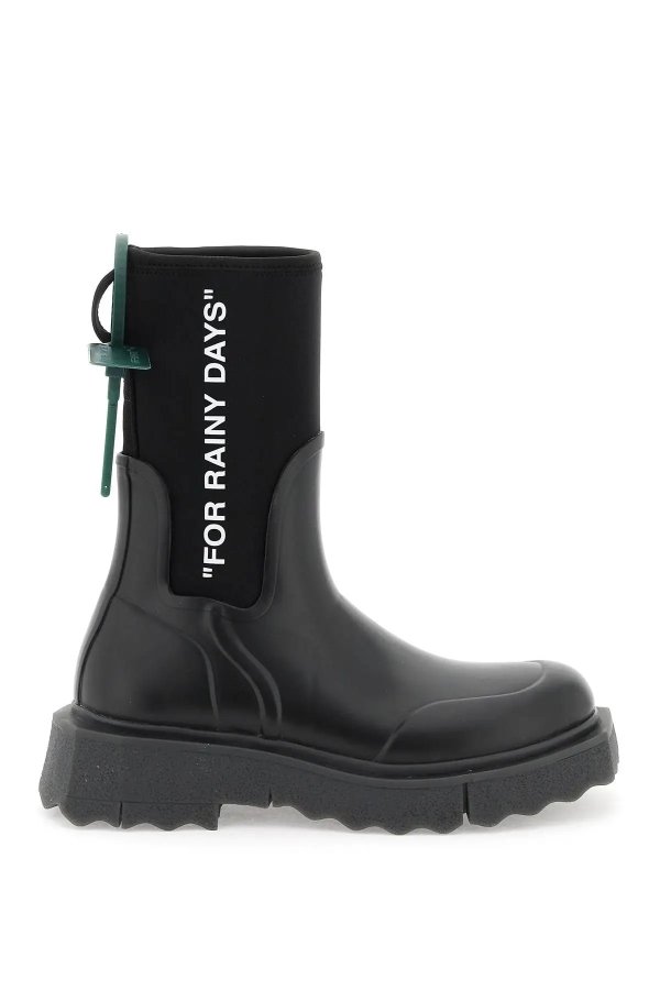 sponge sole rain ankle boots