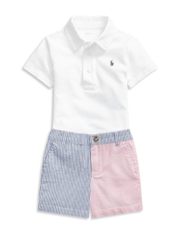 Boys' Polo Shirt & Seersucker Shorts Set - Baby