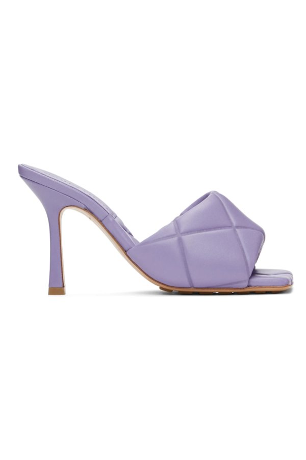 Purple ‘The Rubber Lido’ Heeled Sandals