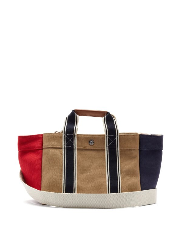 Parcours small leather-trimmed canvas tote bag | Rue De Verneuil | MATCHESFASHION US