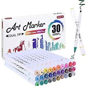 Amazon 30 Colors Dual Tip Alcohol Based Art Markers