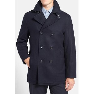 Michael Kors Wool Blend Double Breasted Peacoat @ Nordstrom