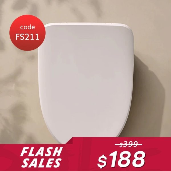 【Flash Sale】Electric Smart Bidet Toilet Seat with Instant Heating Technology Heated Seat