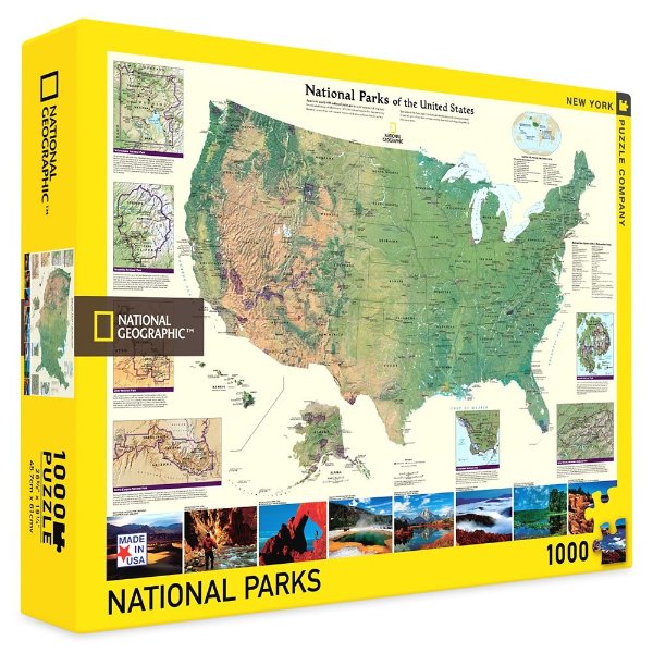 美国国家公园拼图-国家地理出版