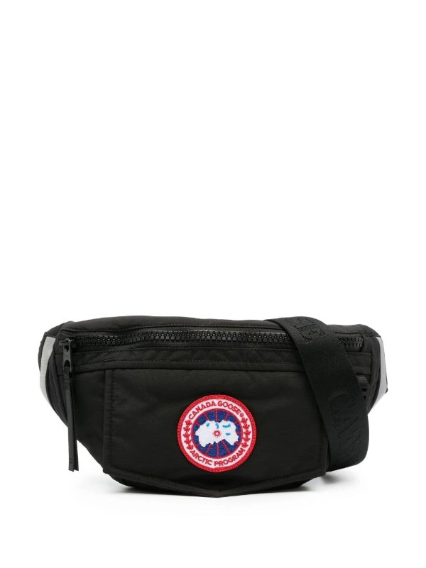 logo-applique belt bag