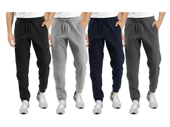 Men's 3-Pack Bastion Trail Fleece Jogger Lounge Pants (Sizes, S to 3XL)