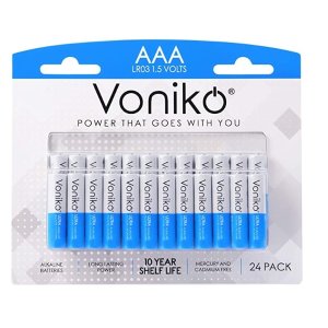 Voniko - Premium Grade AAA Batteries - 24 Pack