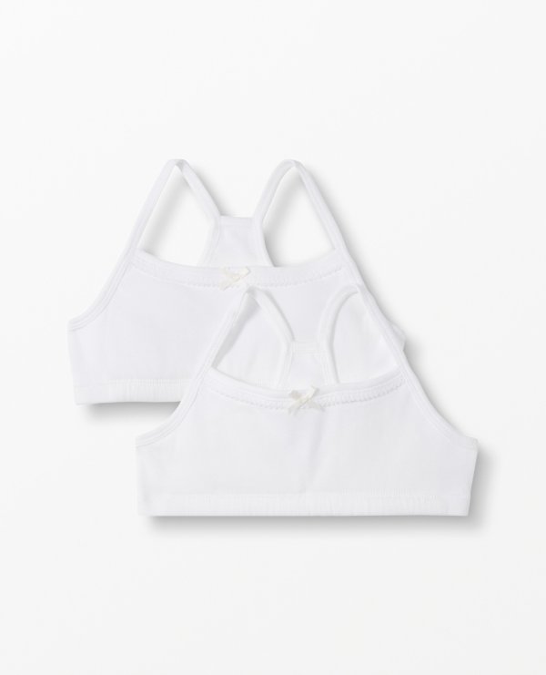 Racerback Bralette In Organic Cotton With Stretch 2-Pack