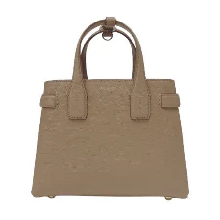 Small Banner Camel Brown Leather Women's Shoulder Bag 80685571