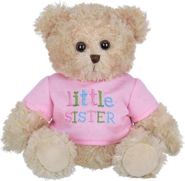 Bearington Little Sister Teddy Bear for Girls, 12 Inch Teddy Bear Stuffed Animal