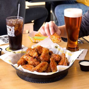 Second traditional wings 50%off on TuesdayBuffalo Wild Wings buy 1 get 1 free for boneless wings on Thursdays