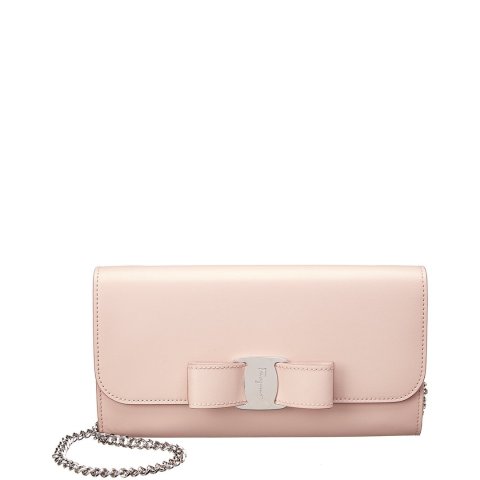 Salvatore FerragamoVara Rainbow Leather Wallet On Chain