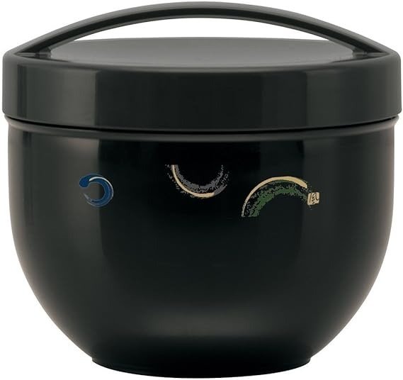 PDN9_194320 Bowl-Shaped Lunch Box, Diameter 5.4 x 4.8 inches (136 x 121 mm), 28.1 fl oz (840 ml), Large Capacity, Cafe Bowl, 2-Tier, Stylish, Commuting to Work, Made in Japan