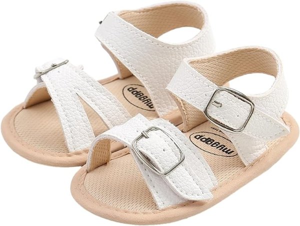 Baby Girl Boy Sandals, Premium Soft Anti-Slip Sole Infant Baby Sandals Summer Casual Beach Shoes Bowknot Princess Dress Flats Prewalker First Walker Shoes