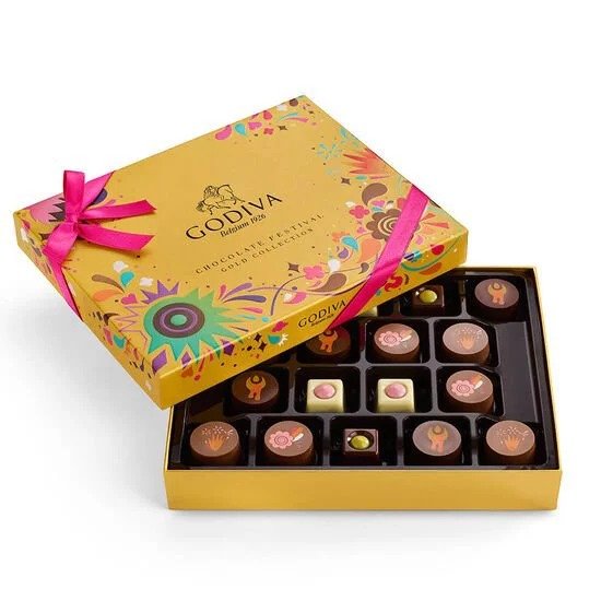 Chocolate Festival Gold Gift Box, 18 pc.