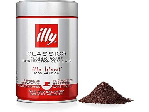 Classico Ground Coffee, Medium Roast Espresso 8.8oz 6 Pack