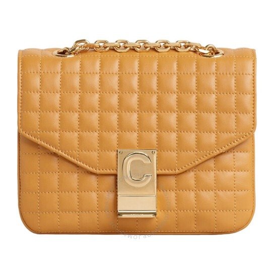 Ocre Small C Quilted Shoulder Bag