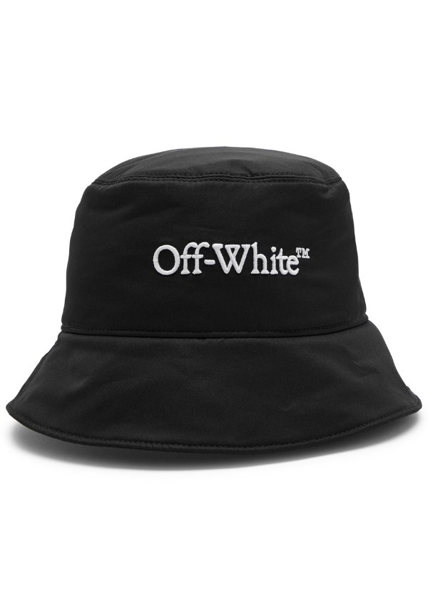 OFF-WHITE Bookish embroidered nylon bucket hat