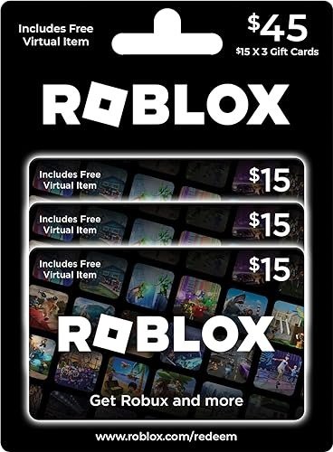 Roblox $15礼卡 3张