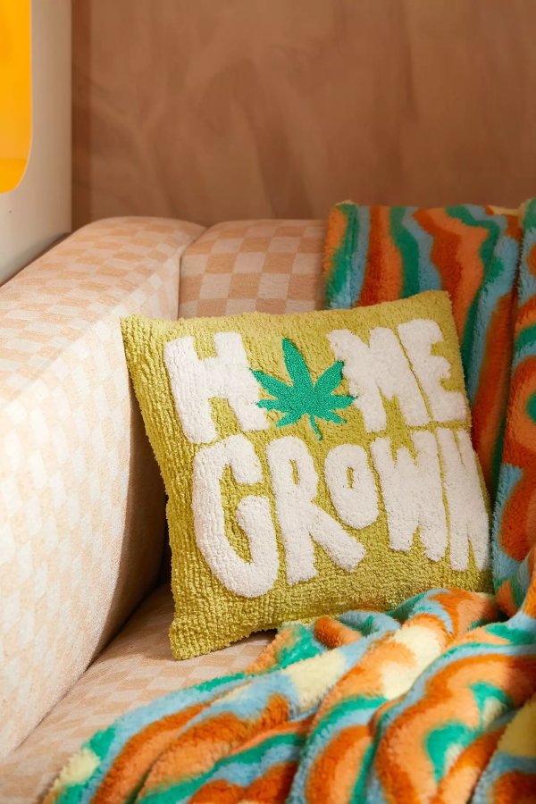 Home Grown Throw Pillow