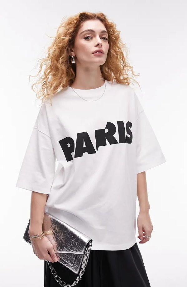 Paris Oversize Graphic T-Shirt