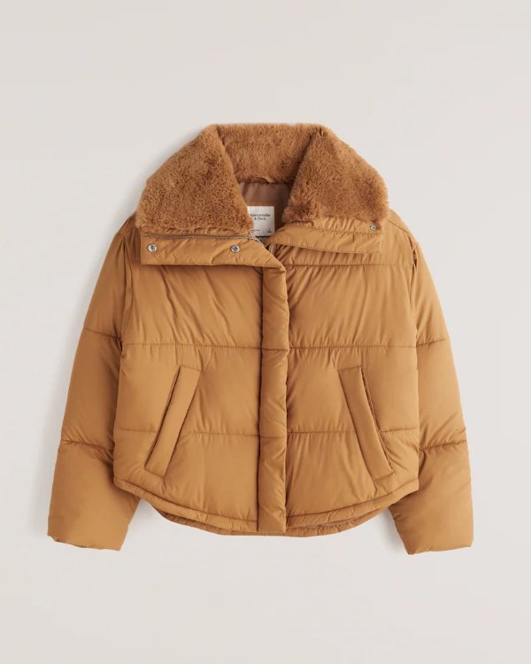 Women's A&F Elevated Mini Puffer | Women's Up To 30% Off Select Styles | Abercrombie.com