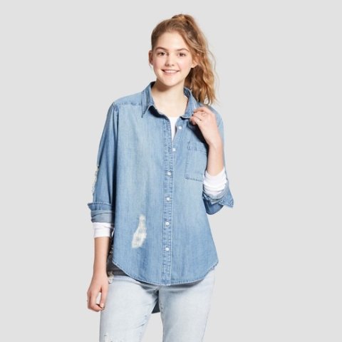 target mossimo denim shirt