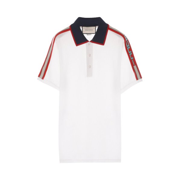 Contrast Color S/S Knitted Polo