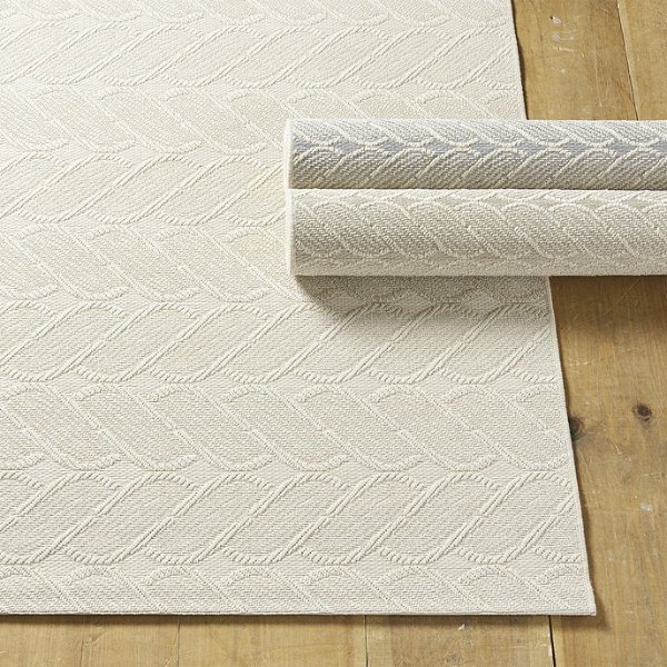 Cable Knit Indoor/Outdoor Rug | Ballard Designs