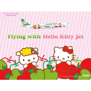 长荣航空Hello Kitty彩绘飞机航班介绍