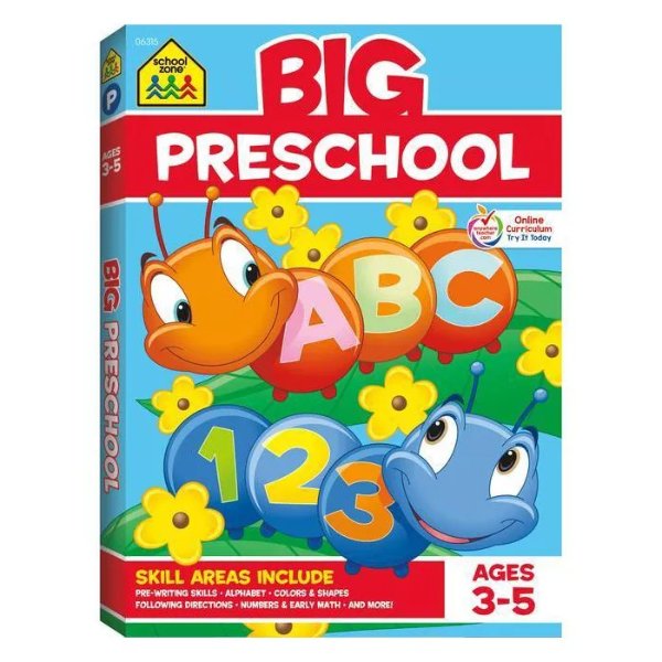 3-5岁儿童练习册Big Preschool Workbook, Ages 3-5 