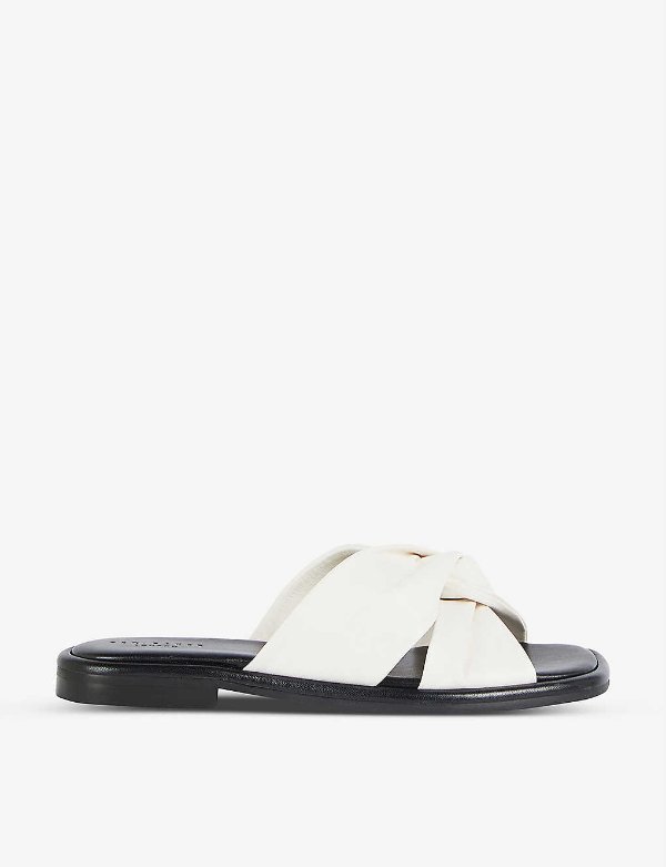 Pebba twisted-knot leather sandals