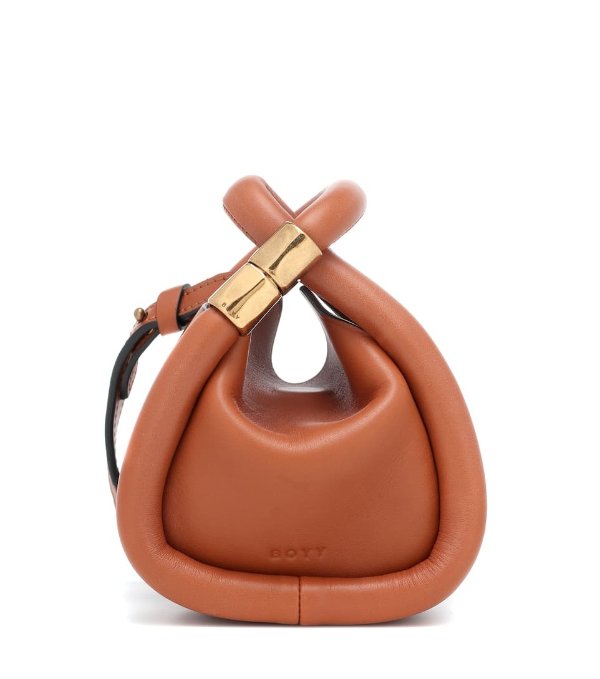 Wonton Charm leather crossbody bag
