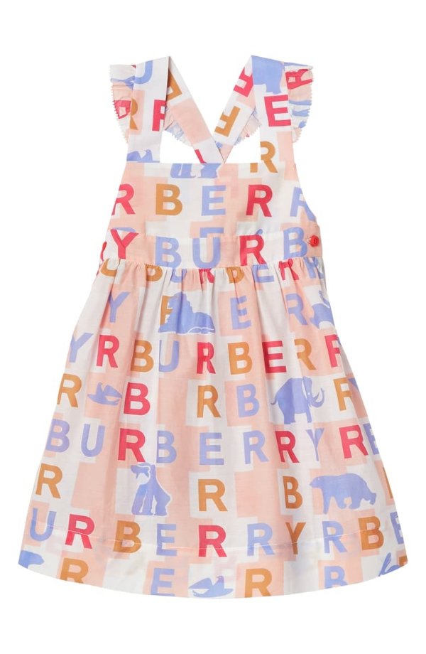 Burbery Mini Livia Cotton & Silk Pinafore Dress